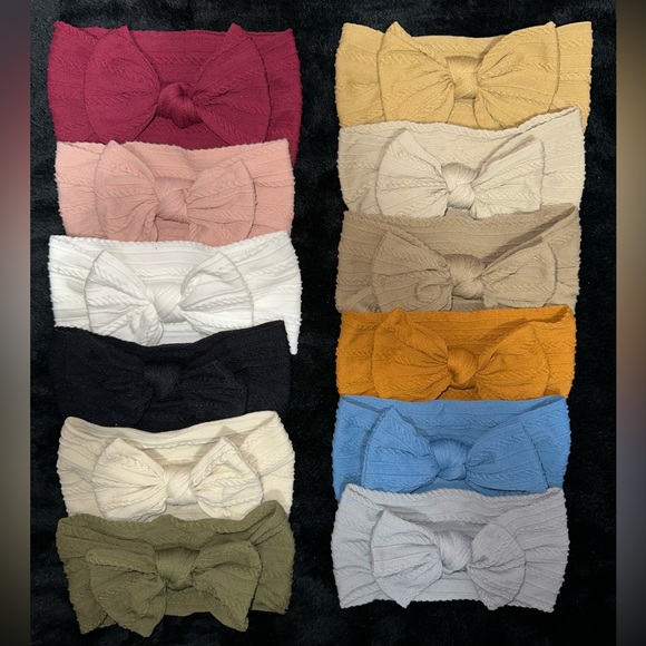 12pc Baby Headbands Super Stretchy Soft Nylon - Picture 3 of 3